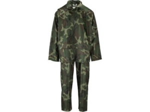 TRAJE DE LLUVIA ESTILO MILITAR COMPACTO . L