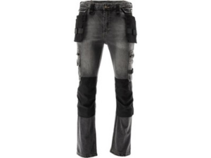 PANTALÓN JEANS ELÁSTICO GRIS ACERO S. M