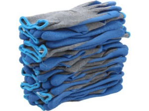 GUANTES RECUBIERTOS DE LÁTEX (12 PARES)