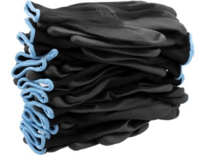 GUANTES DE TRABAJO, NEGROS, 9' (12 PARES)