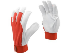 GUANTES DE CUERO PARA MONTAR TALLA 8 ROJO