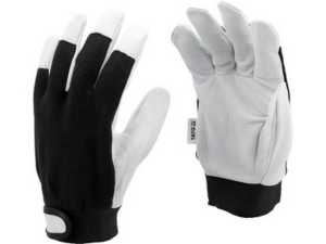 GUANTES DE CUERO PARA MONTAR TALLA 8 NEGRO