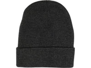 GORRO DE PUNTO DE INVIERNO GRIS OSCURO