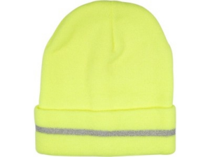 GORRO DE INVIERNO DE PUNTO AMARILLO DE ALTA VISIBILIDAD