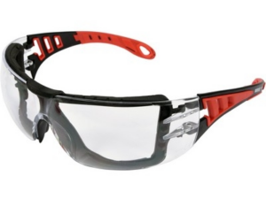 GAFAS DE SEGURIDAD TRANSPARENTES CON CORREA ELÁSTICA