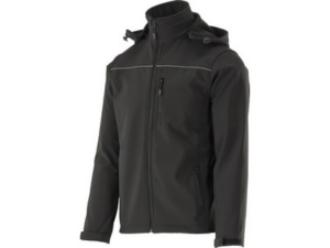 CHAQUETA SOFTSHELL CAPUCHA OBSIDIANA M. L