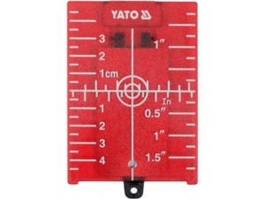TARJETA DE OBJETIVO LASER ROJA CON IMÁN