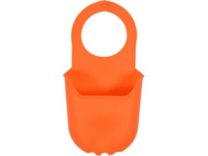 SOPORTE/PORTA ESTROPAJO PARA FREGADERO SILICONA NARANJA