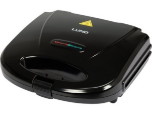 SANDWICHERA 750W, PLANCHA GRILL, NEGRA