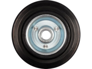 RUEDA DE GOMA NEGRA 160 MM