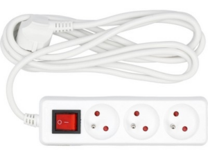 REGLETA DE EXTENSIÓN CON PUESTA A TIERRA CON INTERRUPTOR 3S 3M