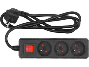 REGLETA ALARGADOR CON PUESTA A TIERRA CON INTERRUPTOR S3 1,5M
