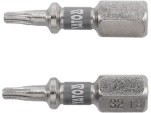 PUNTAS DESTORNILLADOR 1/4 25MM T8 2 UDS Ni
