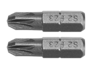PUNTAS DESTORNILLADOR 1/4 25MM PZ3 2 UDS