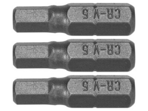 PUNTAS DESTORNILLADOR 1/4 25MM HEX H5 3 UDS