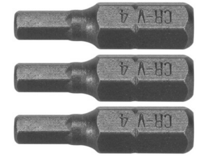PUNTAS DESTORNILLADOR 1/4 25MM HEX H4 3 UDS