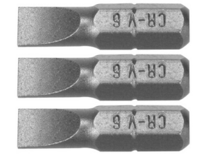 PUNTAS DESTORNILLADOR 1/4 25MM, 6MM 3 UDS