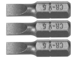 PUNTAS DESTORNILLADOR 1/4 25MM, 5MM 3 UDS