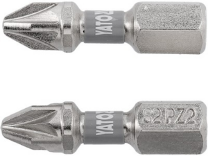 PUNTAS DESTORNILLADOR 1/4 25MM PZ2 2 UDS Ni