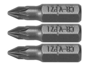PUNTAS DESTORNILLADOR 1/4 25MM PZ1 3 UDS
