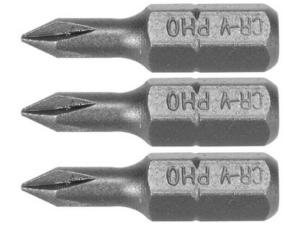 PUNTAS DESTORNILLADOR 1/4 25MM PH0 3 UDS