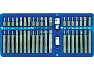 PUNTAS DE DESTORNILLADOR HEXAGONALES, TORX, ESTRIADAS 40 PIEZAS