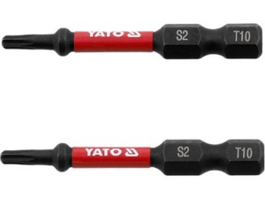 PUNTAS DE ATORNILLADOR DE IMPACTO 1/4 50MM T10 2PC