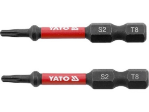 PUNTAS DE ATORNILLADOR DE IMPACTO 1/4 50MM T8 2 PIEZAS
