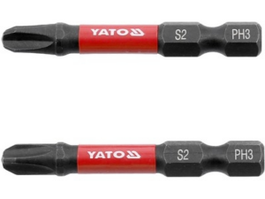 PUNTAS DE ATORNILLADOR DE IMPACTO 1/4 50MM PH3 2PC
