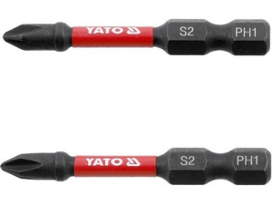 PUNTAS DE ATORNILLADOR DE IMPACTO 1/4 50MM PH1 2PC