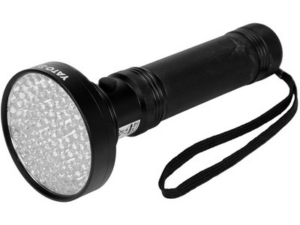 SET DE LINTERNA UV 100 LED Y GAFAS