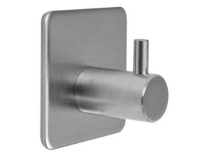 PERCHA SIMPLE DE ACERO CON ADHESIVO 3M