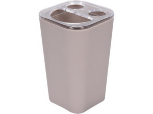PORTA CEPILLOS DE DIENTES CUBOIDE BEIGE