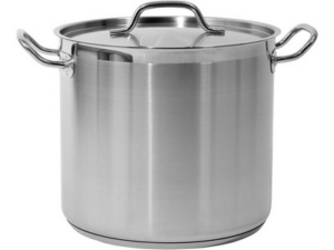 OLLA PROFUNDA CON TAPA INOX 28x25CM 15,4L