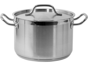 OLLA MEDIANA CON TAPA SS 24x16CM 7,2L