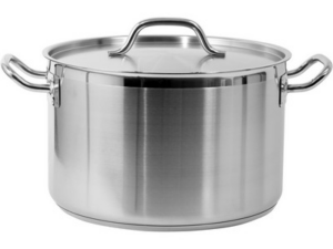OLLA MEDIANA CON TAPA SS 32x20CM 16,1L