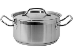 OLLA BAJA CON TAPA INOX 20x10,5CM 3,3L