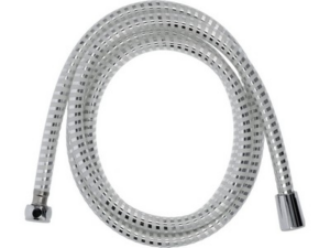 MANGUERA DE DUCHA 2.0M PVC CROMADA-BLANCA