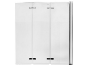MAMPARA BAÑERA 3 PLEGABLES 120 CM