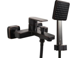 MEZCLADOR DE BAÑO RETRO NEGRO 3