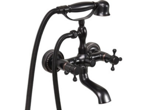 MEZCLADOR DE BAÑO RETRO NEGRO 1