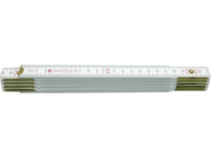 METRO REGLA PLEGABLE DE MADERA 2Mx16MM, BISAGRAS CON BLOQUEO