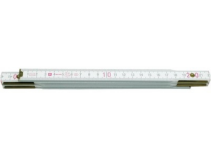 METRO REGLA PLEGABLE DE MADERA 1Mx16MM, BISAGRAS CON BLOQUEO