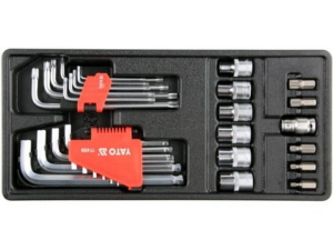 LLAVES HEXAGONALES, TORX, VASOS TORX, JUEGO DE 31 PIEZAS