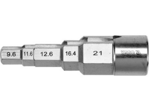 LLAVE ESCALONADA UNIVERSAL PARA RADIADORES HEMBRA 1/2'