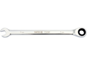 LLAVE COMBINADA DE CARRACA, 7 MM