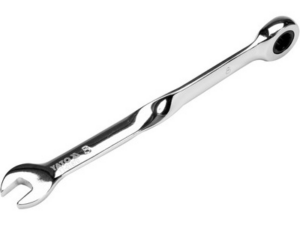 LLAVE COMBINADA DE CARRACA CON MANGO EN X DE 8 MM