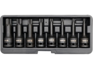 JUEGO DE VASOS CON PUNTAS DE IMPACTO TORX 8 PIEZAS 1/2'
