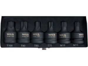 JUEGO DE PUNTAS TORX/SPLINE DE 6 PIEZAS DE 3/4'