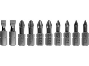 JUEGO DE PUNTAS PARA DESTORNILLADOR 25MM 10 UDS